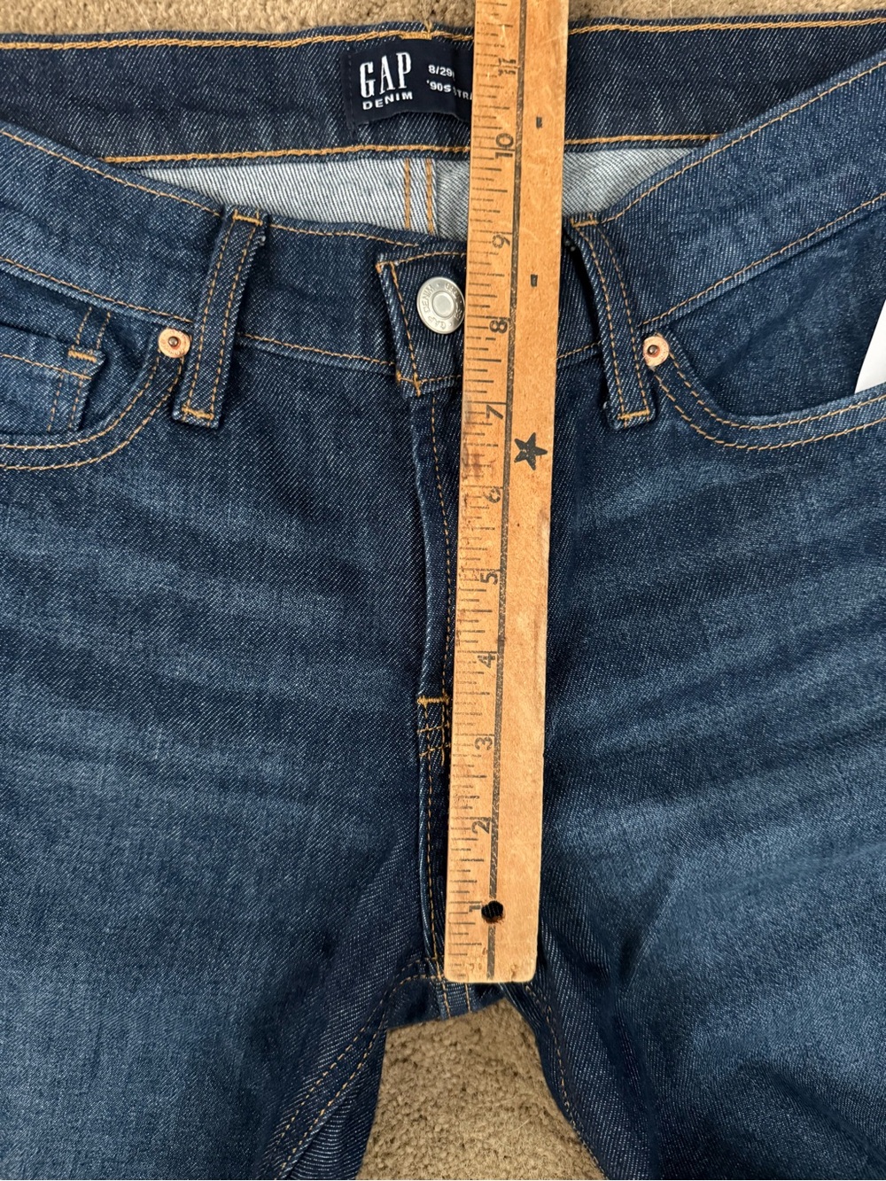 GAP 90s Straight Jeans Dark Wash Size 8/29L NWT
